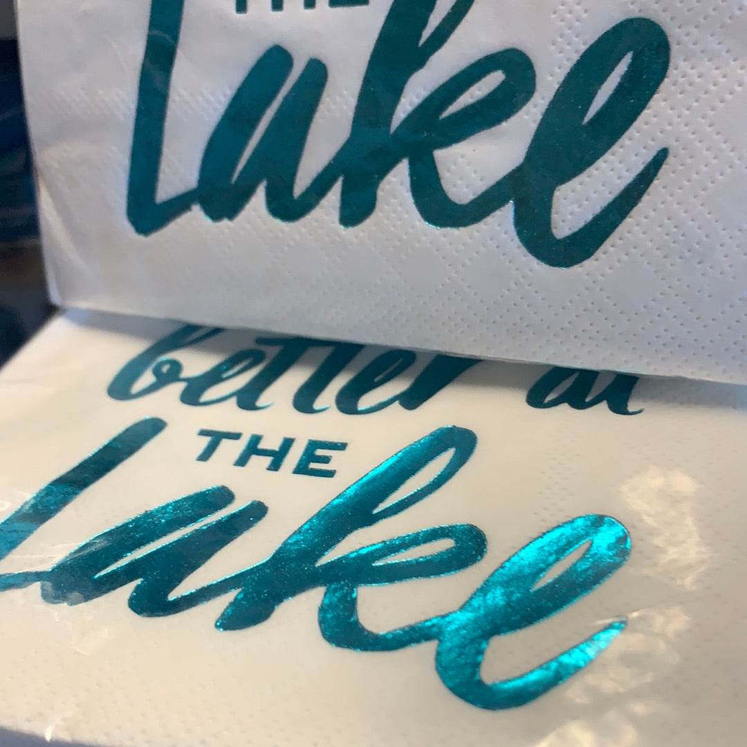 Life is better at the lake napkins