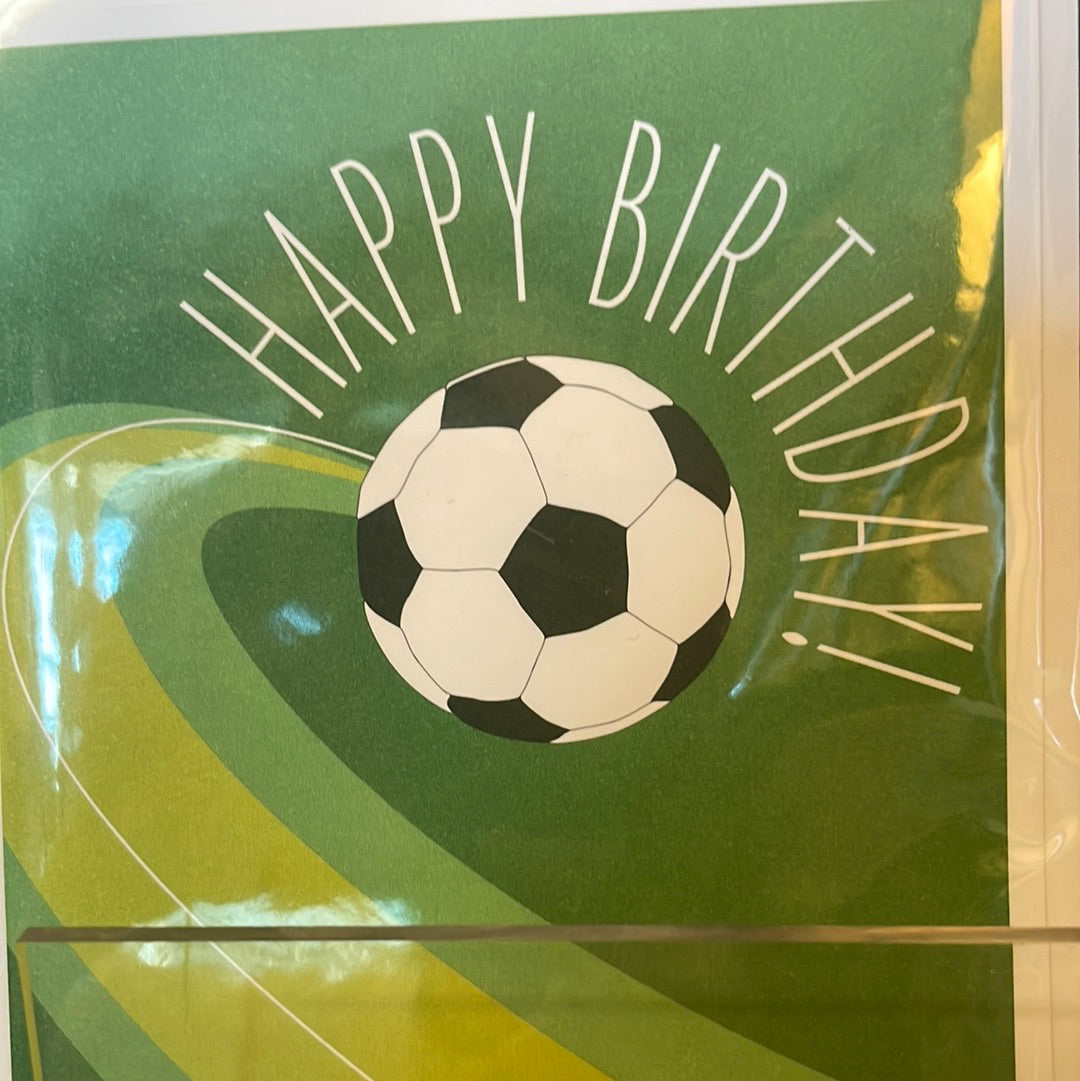 Happy birthday soccer card