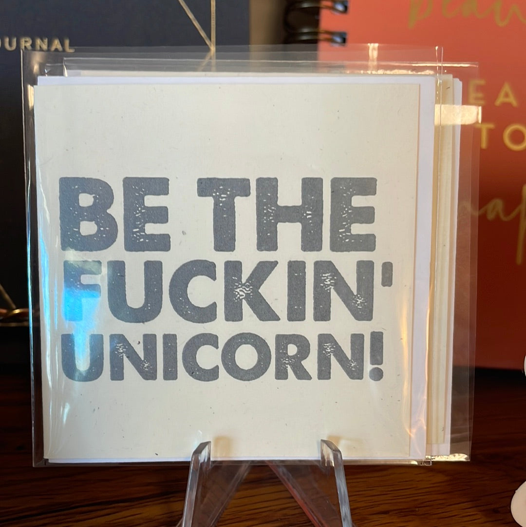 Mini F’ unicorn Card