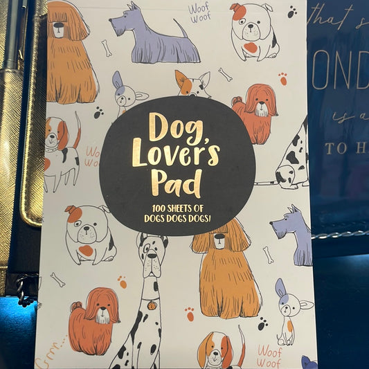 Dog lovers notepad