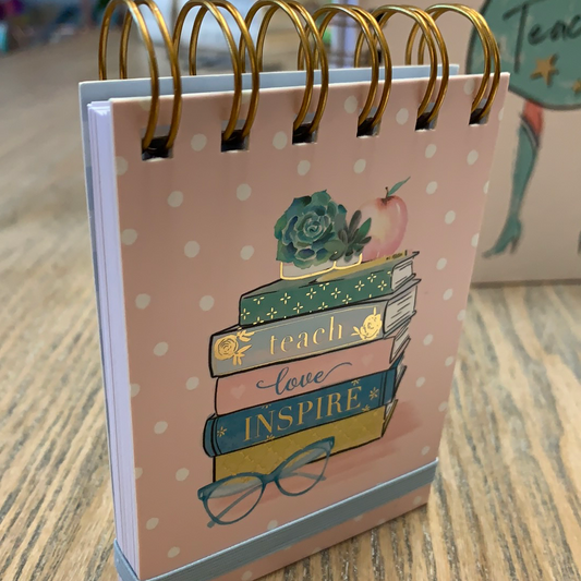 Teach, Inspire, Love Mini Teacher Notebook