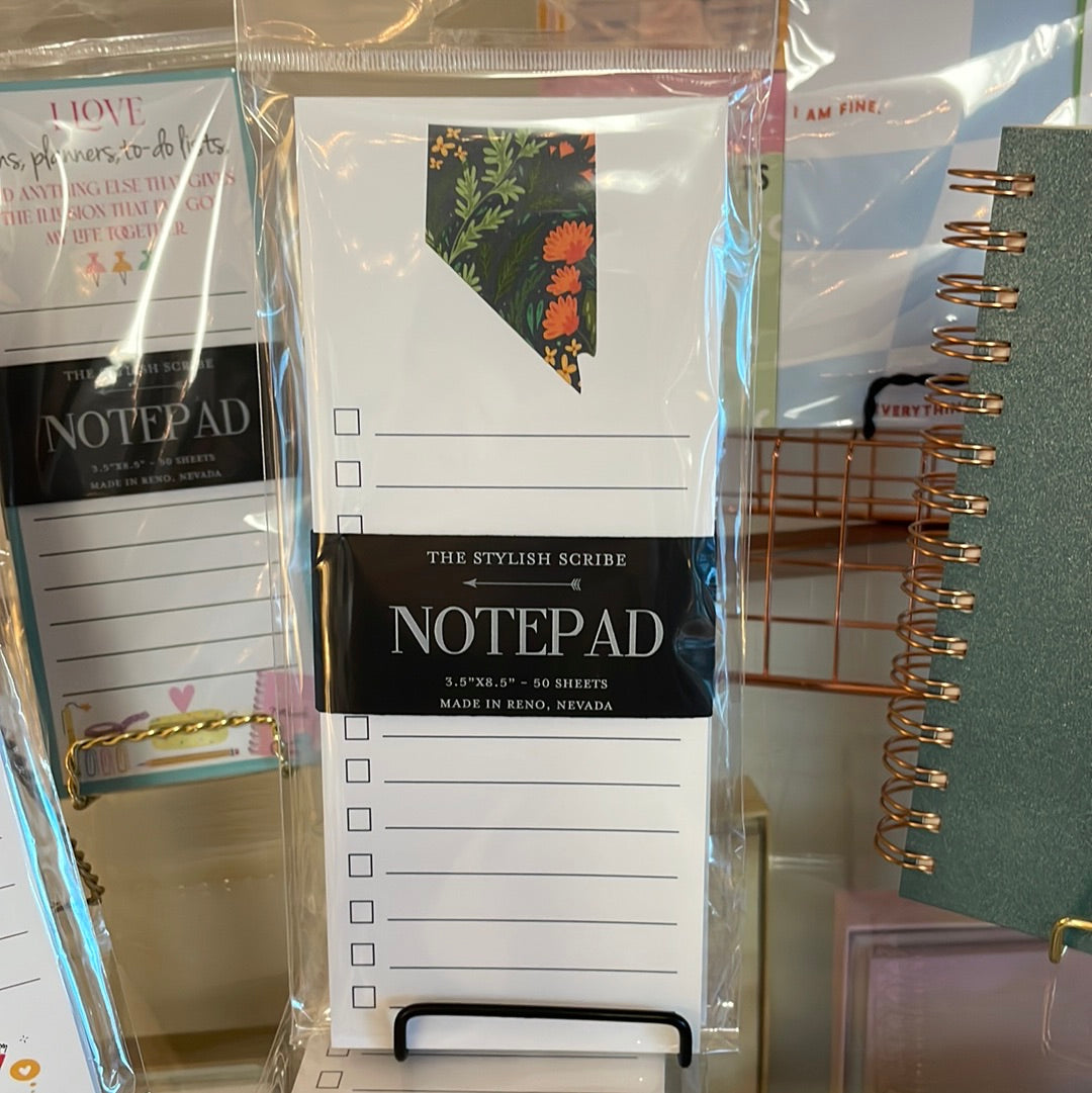 Stylish Notepad Nevada Sagebrush Notepad – Stylish Scribe Stationery