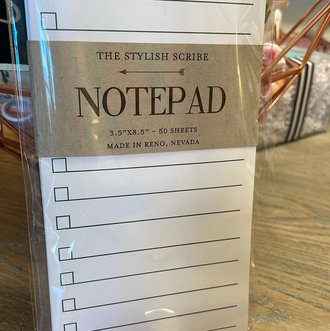 Floral To Do notepad