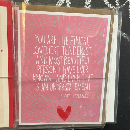 Most Beautiful Person card