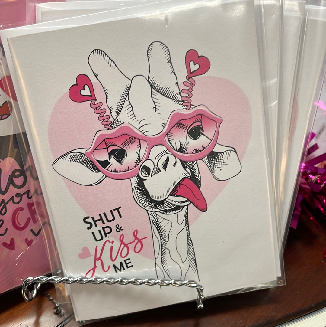 Shut up and Kiss Me Valentines card