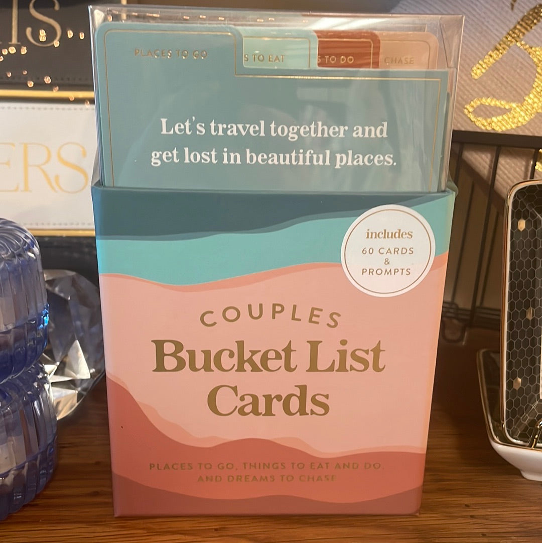 Couples bucket list cards