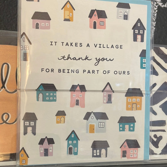 Takes a Village card