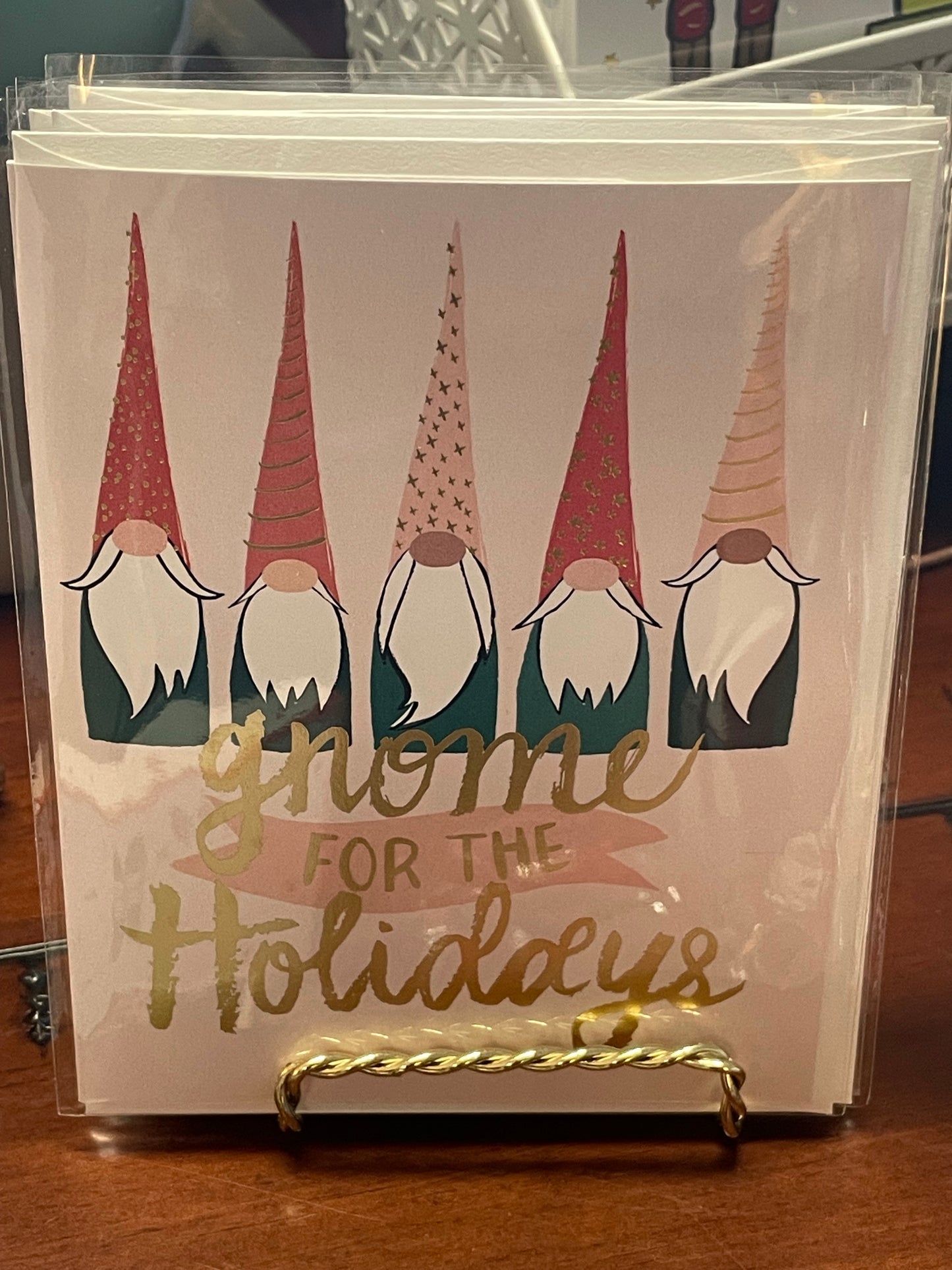 Gnome holiday card