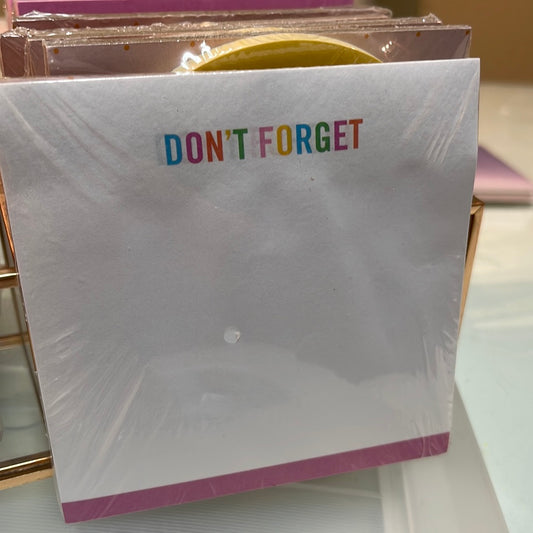 Rainbow Don’t Forget Sticky notes