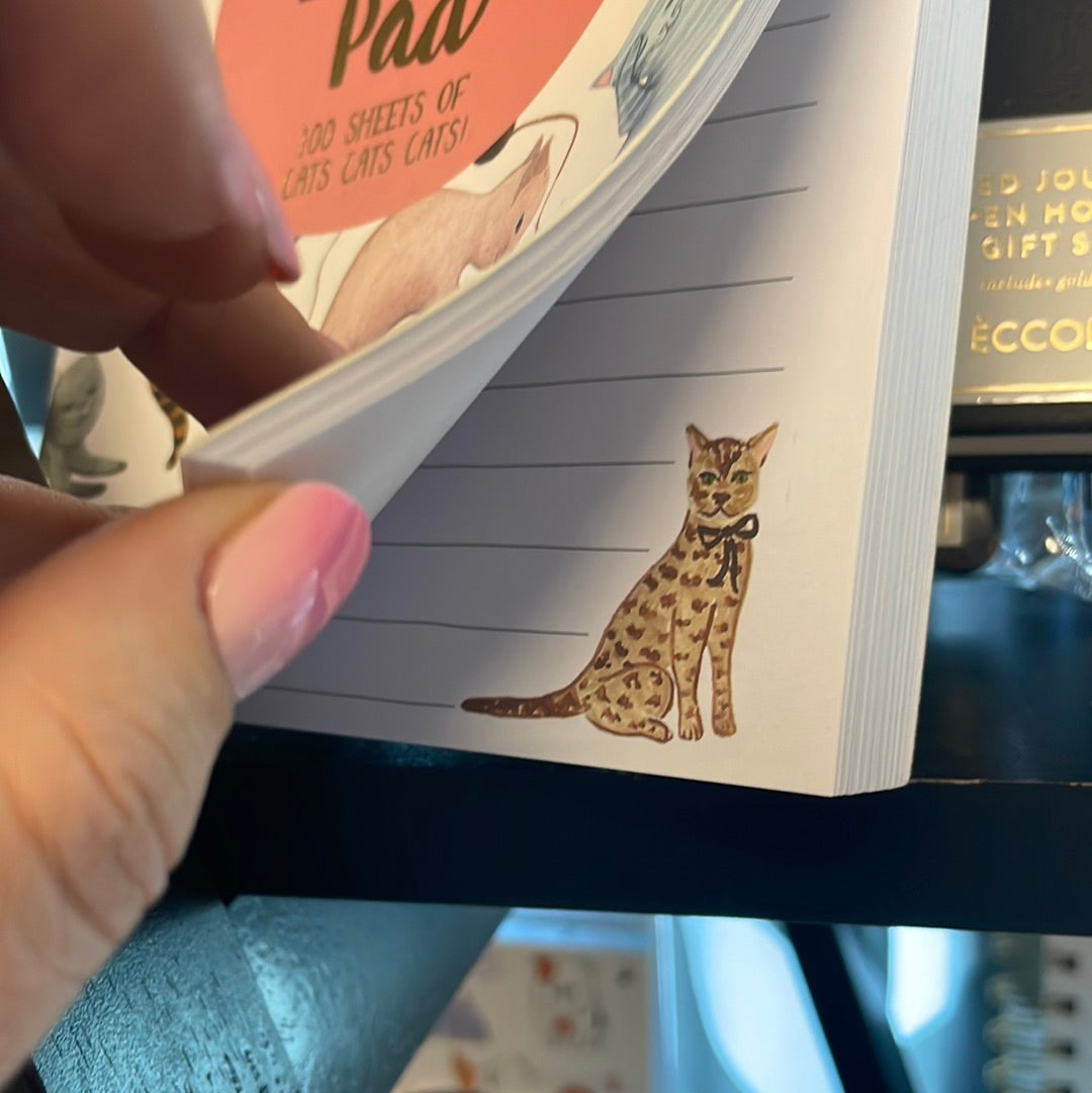 Cat lovers notepad