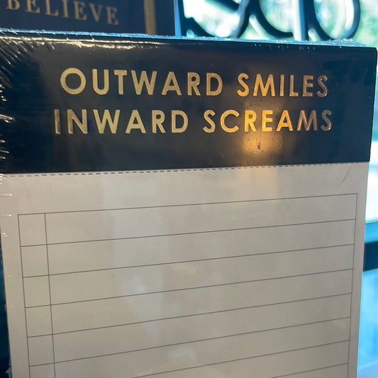 Outward Smiles Inward Screams Notepad