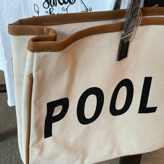 Large Canvas Poolside tote
