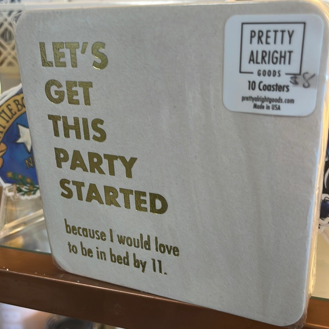 Party Started Coasters