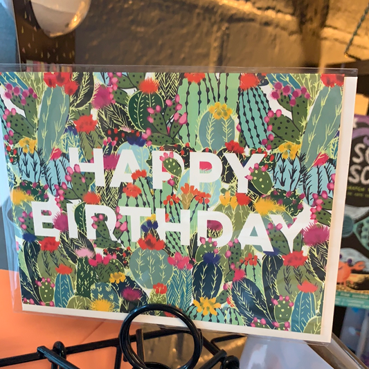 Cactus Garden Birthday Card
