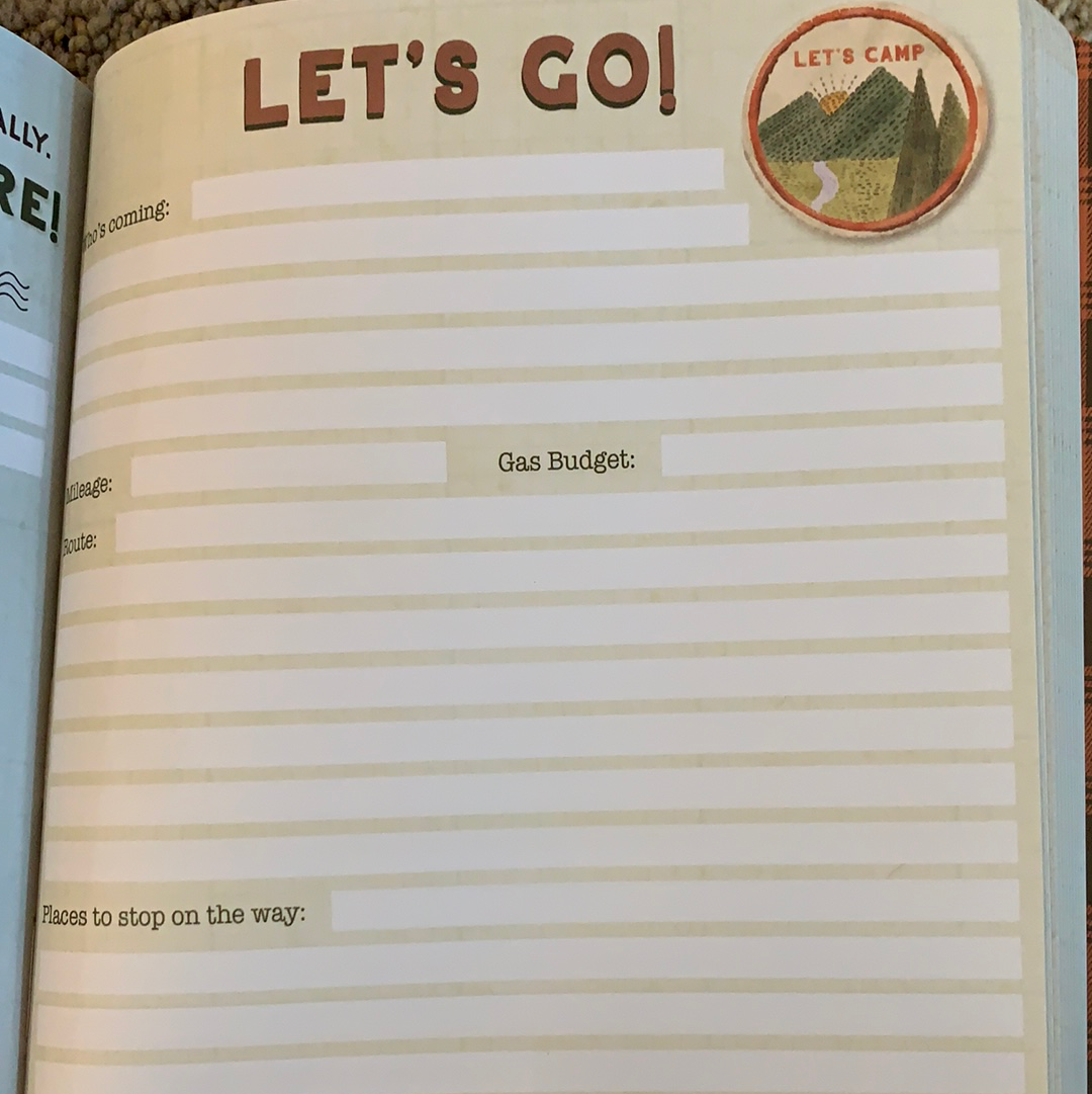 Let’s get Lost Camping notebook