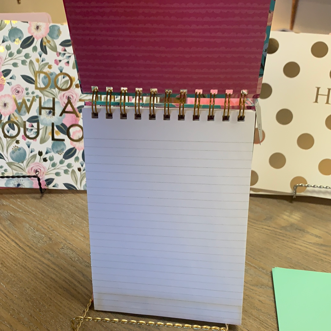 Teal floral Notebook