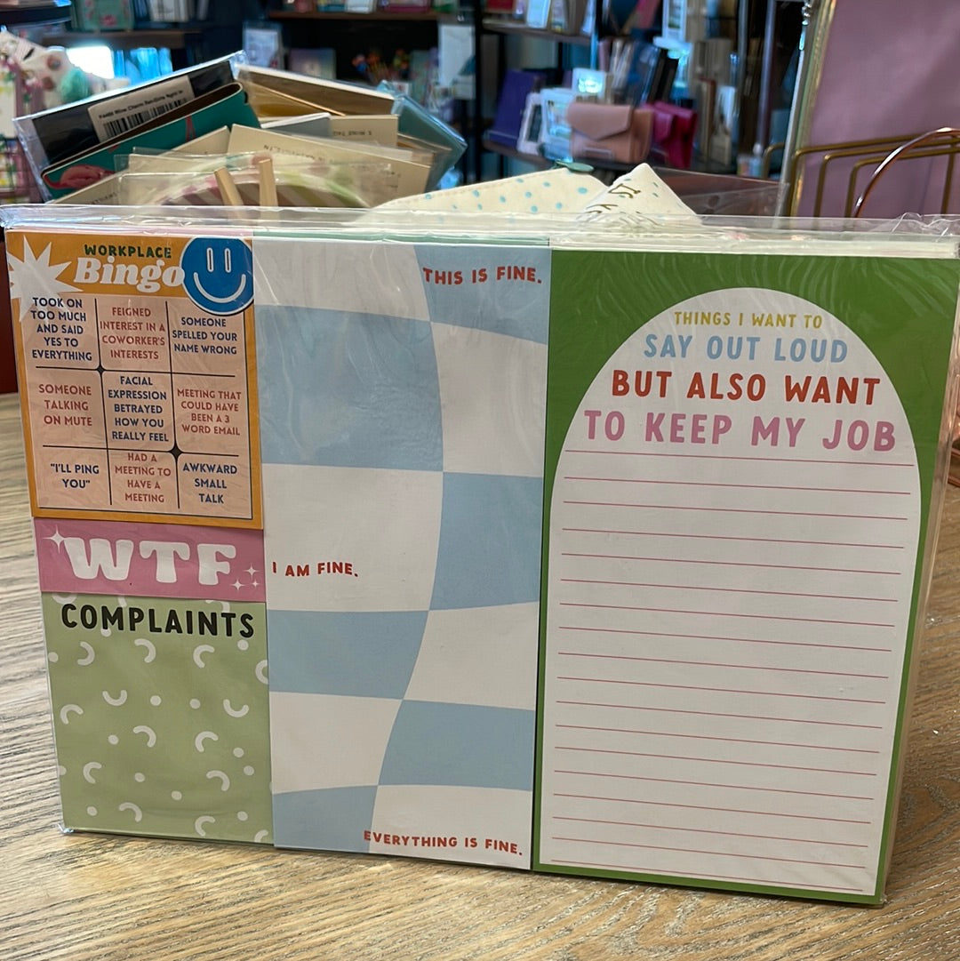 Workplace combo notepad funny