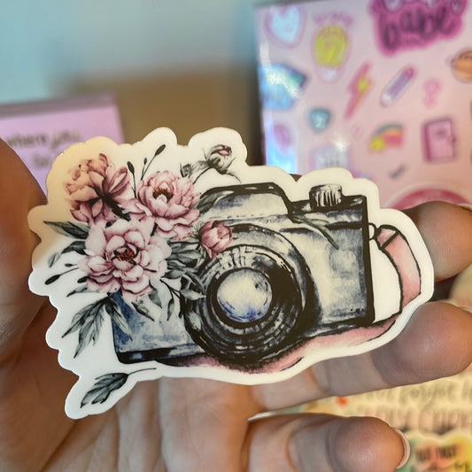 Floral Camera sticker