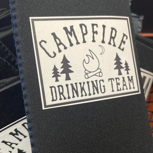 Campfire Drinking Team Koozie
