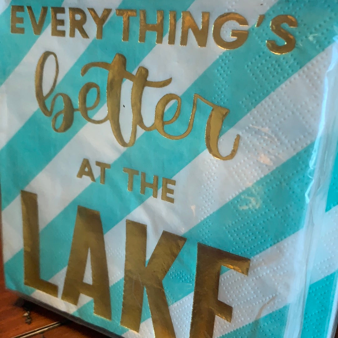 Everything’s Better at the Lake Napkins