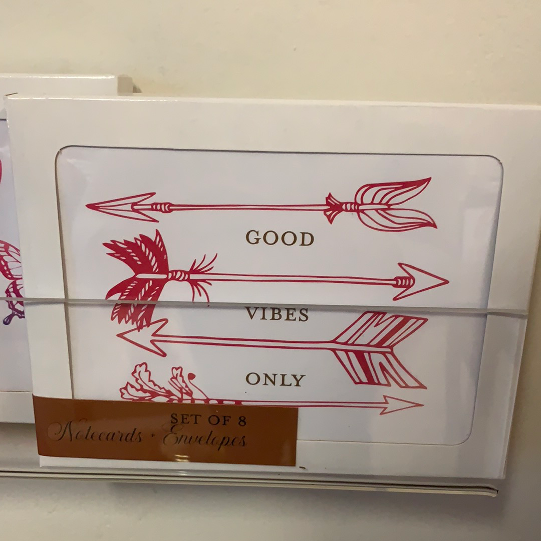 Good Vibes Only Notecards