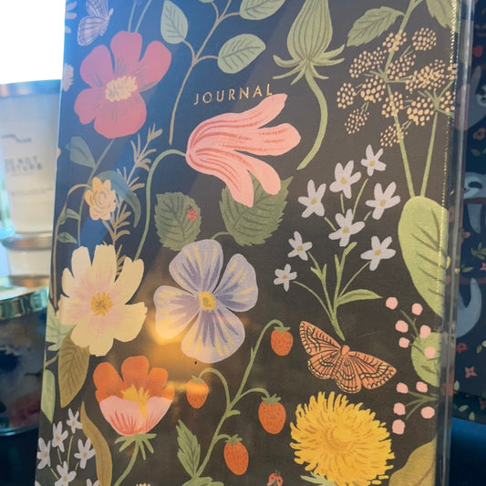 Wildflower fabric journal