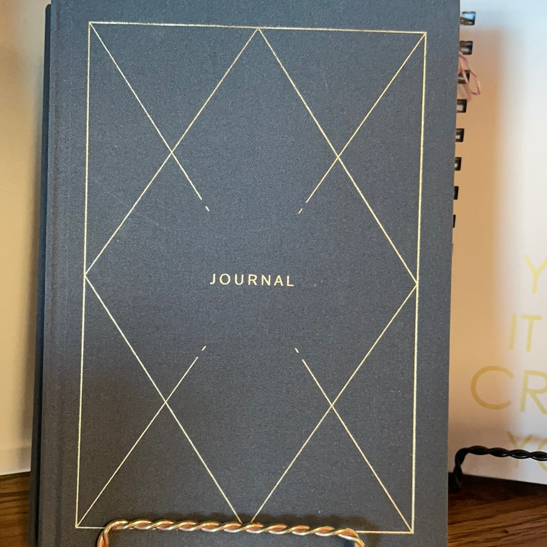 Dark Grey linen journal