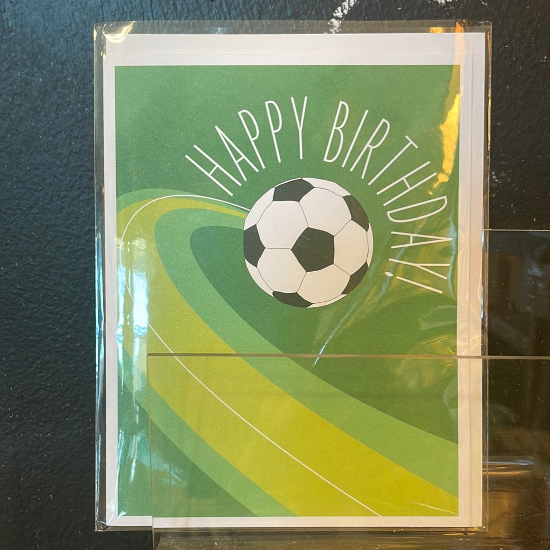 Happy birthday soccer card