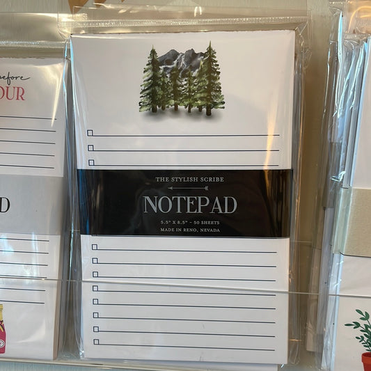 Pine Tree Mountain Notepad