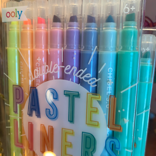 Ooly Pastel Liners Double Ended Markers