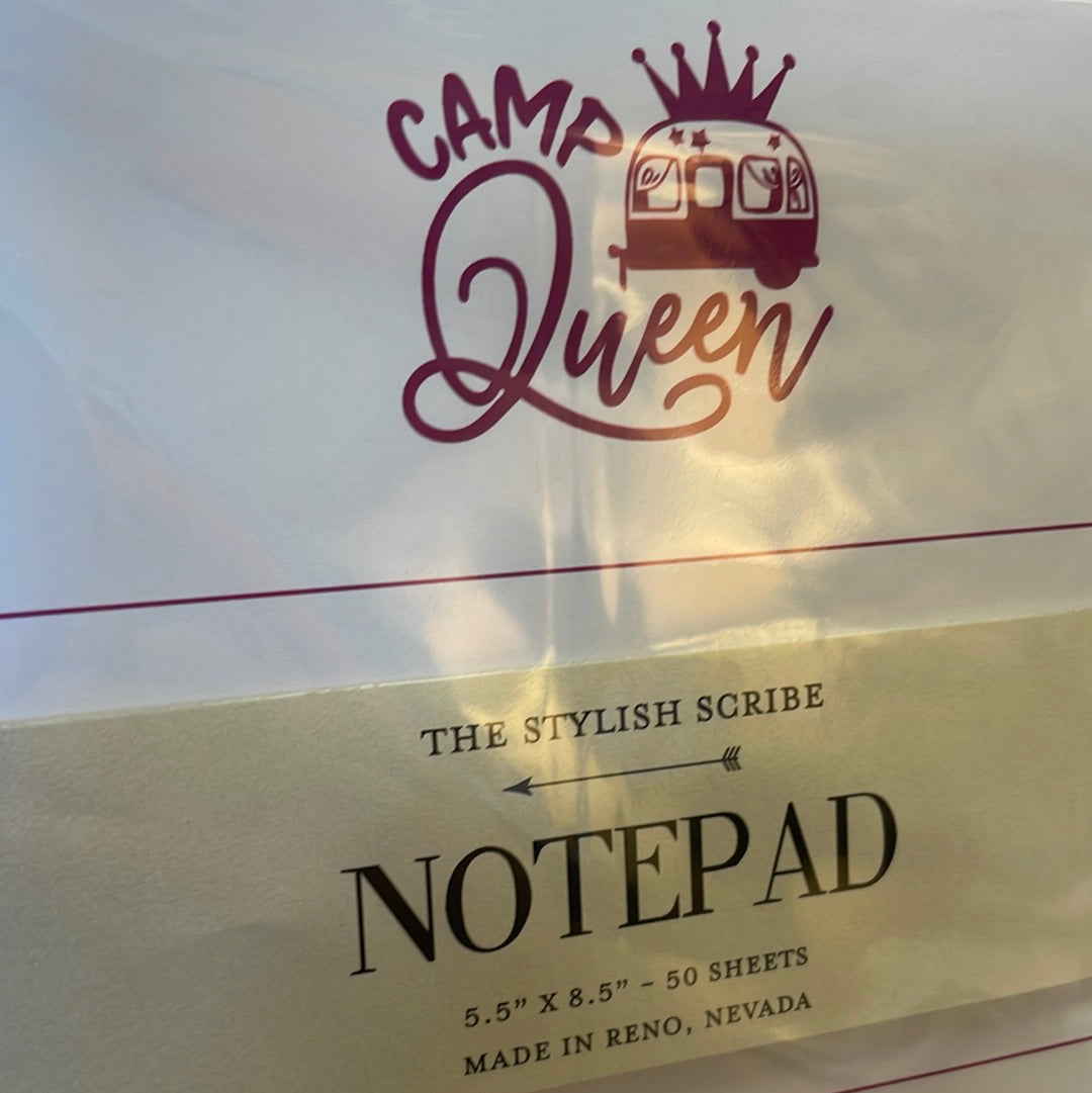 Camp Queen Notepad
