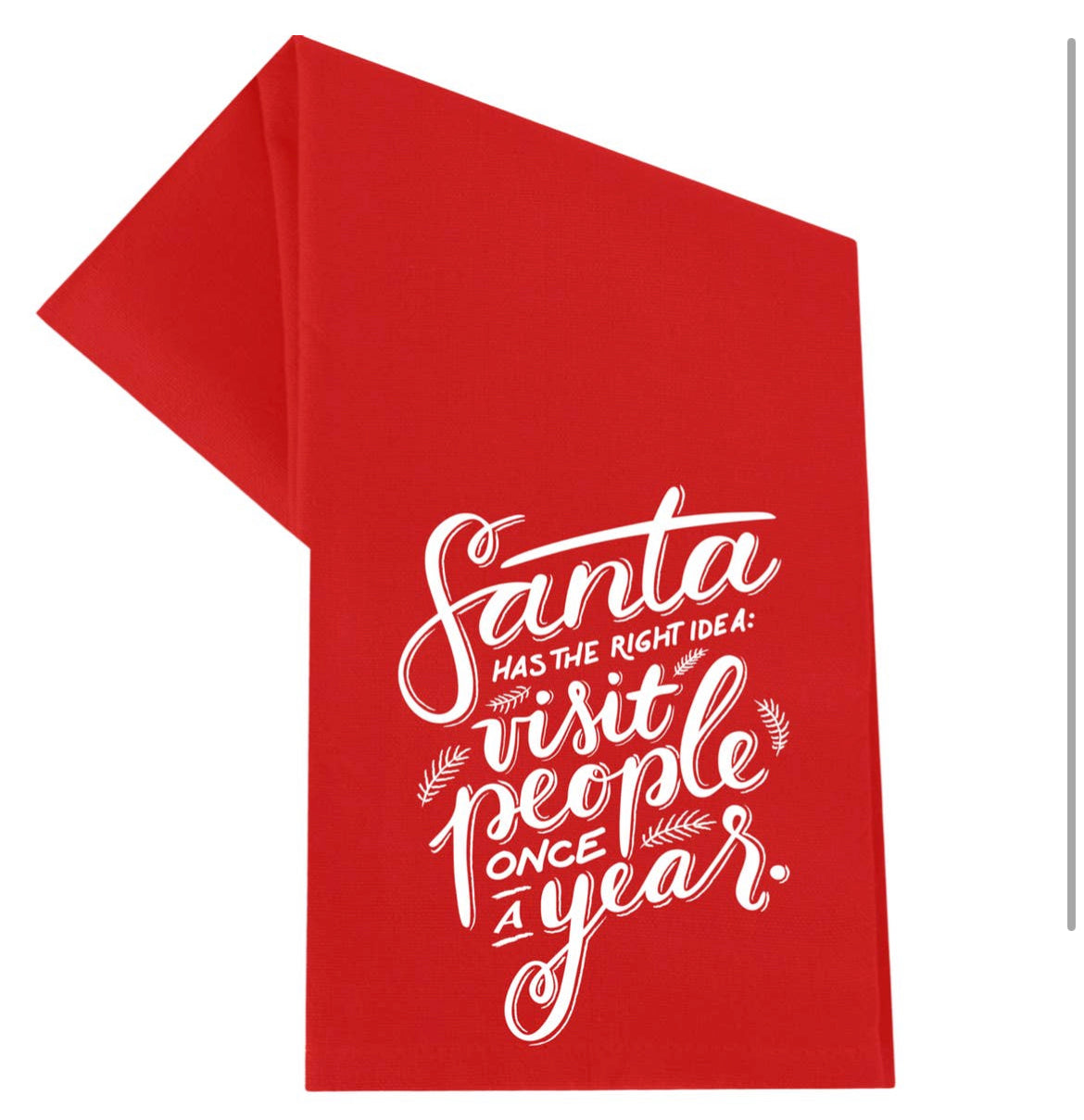 Santa visit towel
