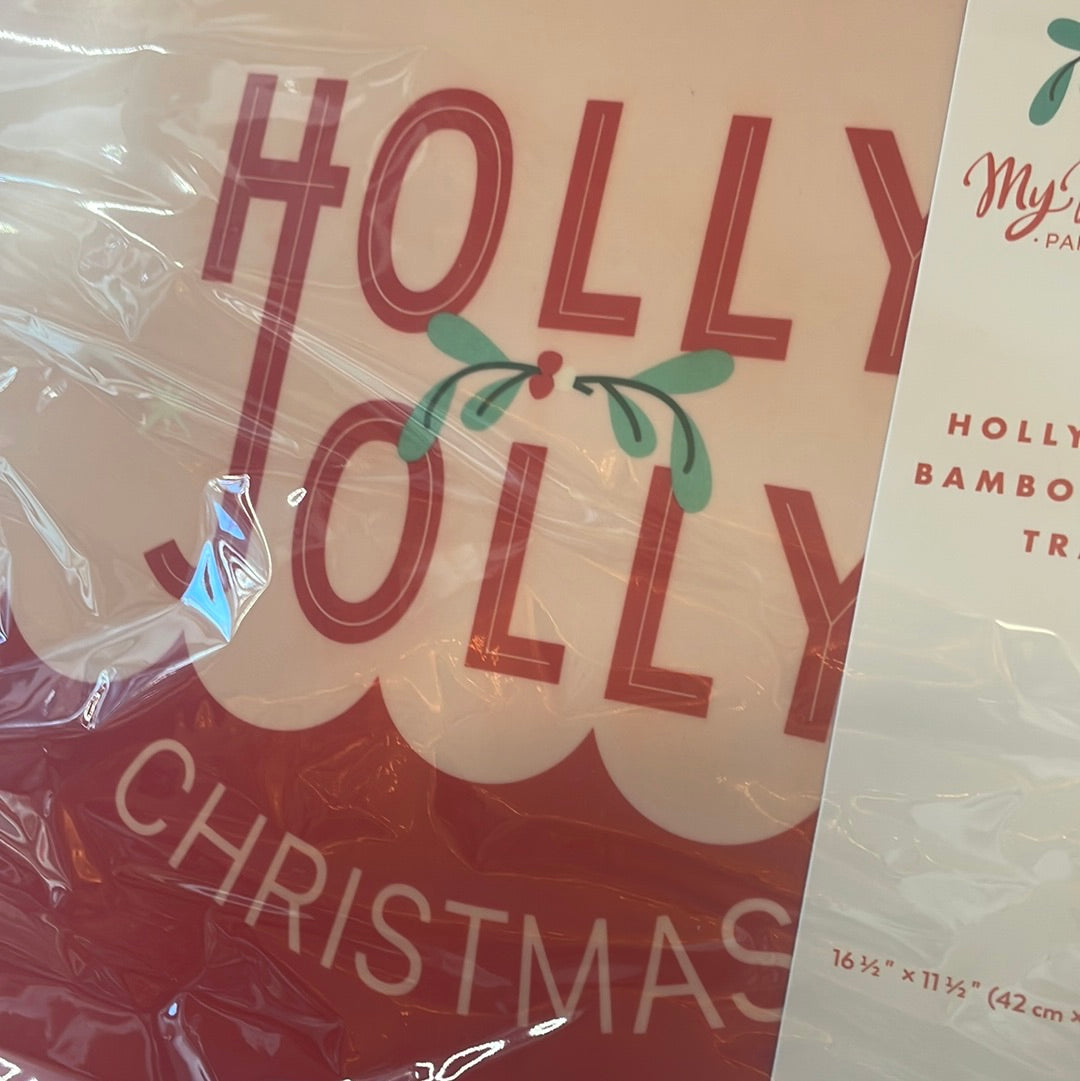 Holly Jolly Christmas Tray