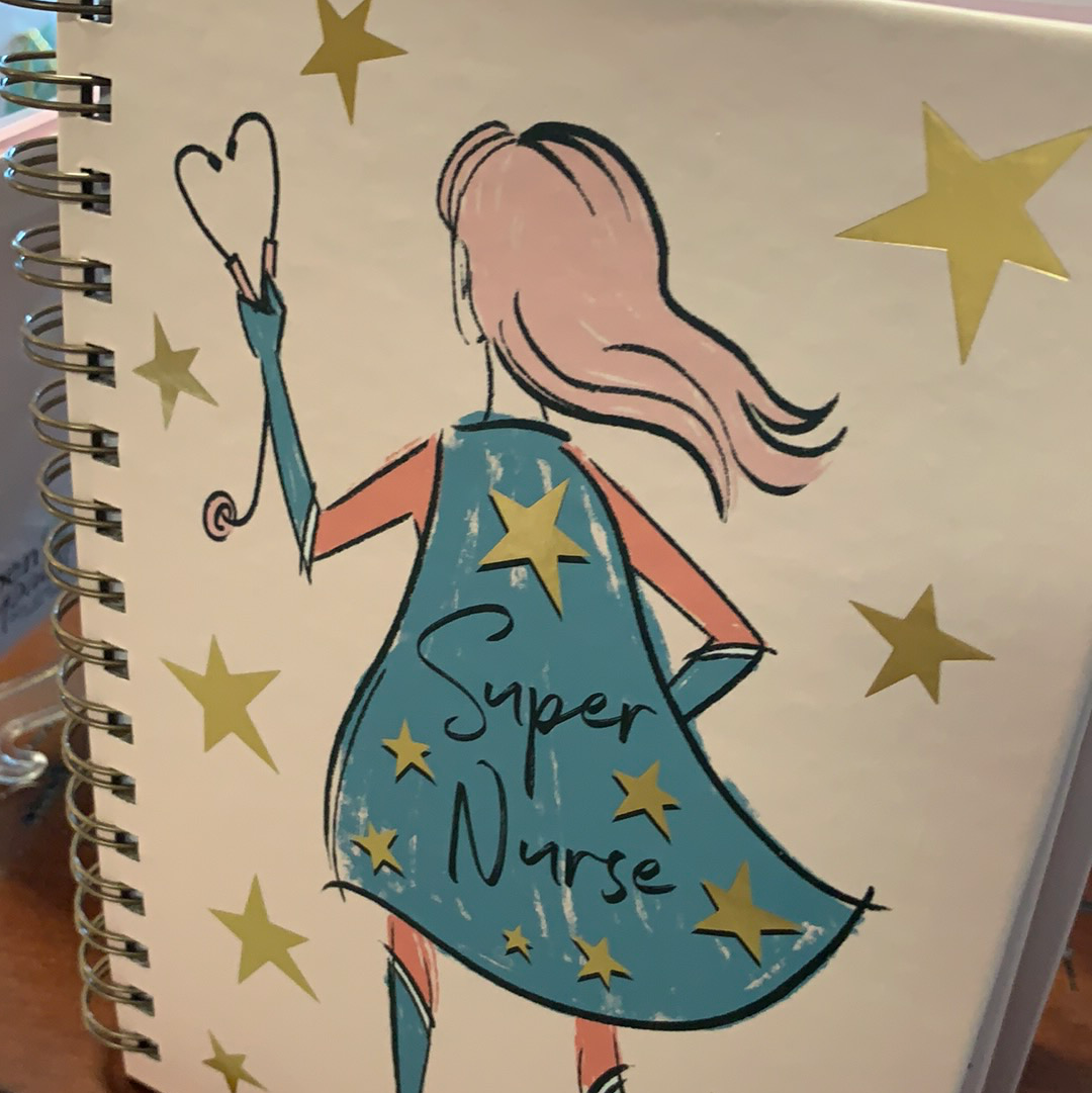 Hardcover Super Nurse Notebook