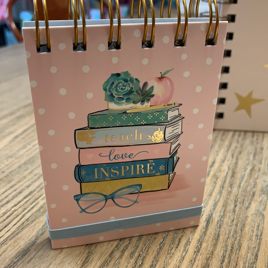 Teach, Inspire, Love Mini Teacher Notebook