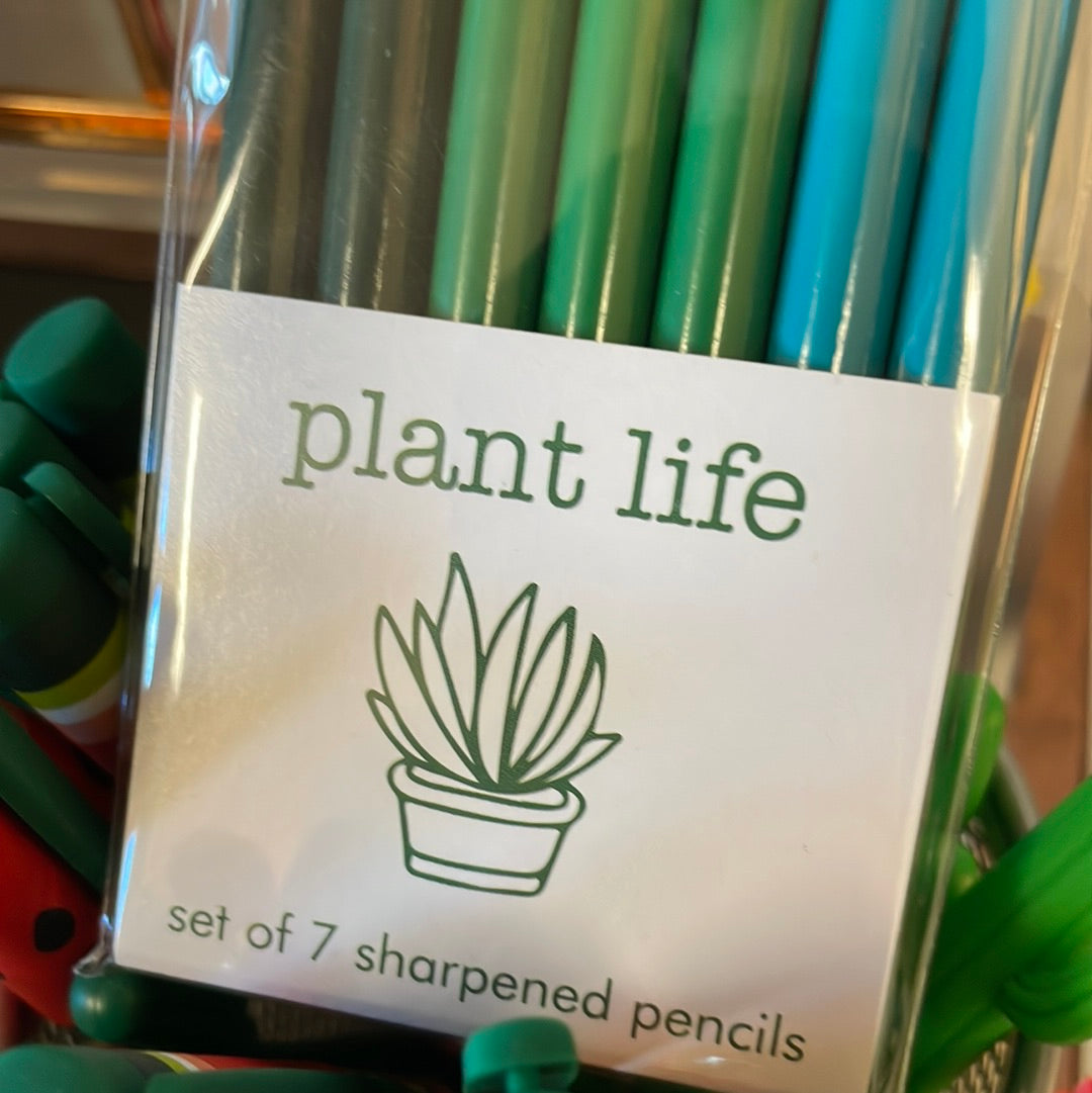 Plant life pencils set