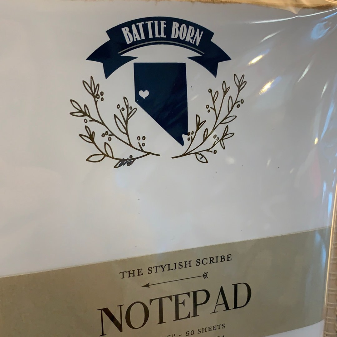 Battle Born Nevada Notepad