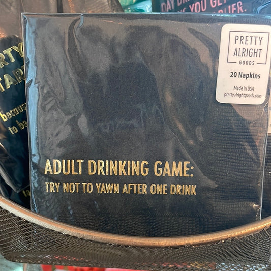 Adult Drinking Game Napkins