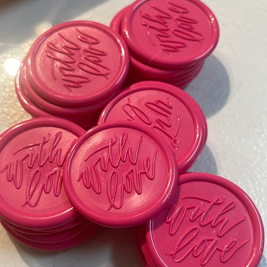 With Love Wax Seal Stickers