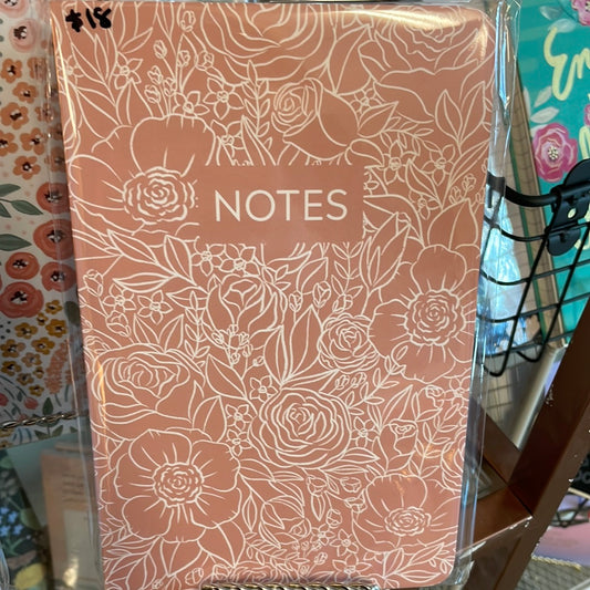Blush Floral Sketch Dot Journal