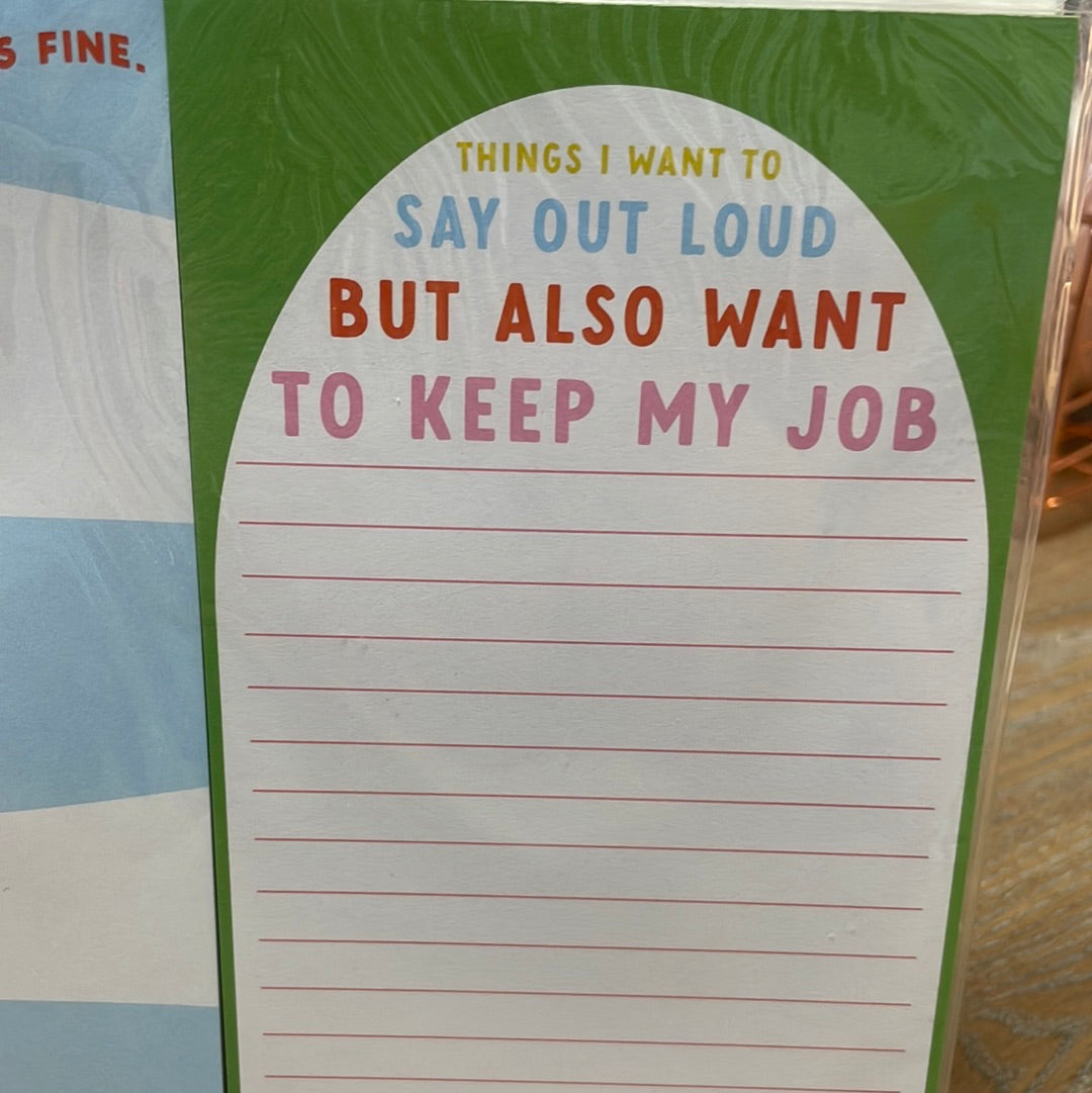 Workplace combo notepad funny