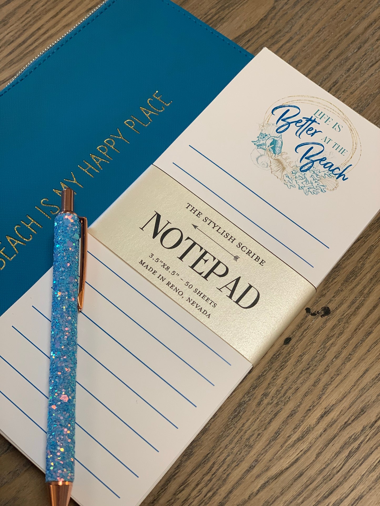 Life is Better at the Beach Notepad