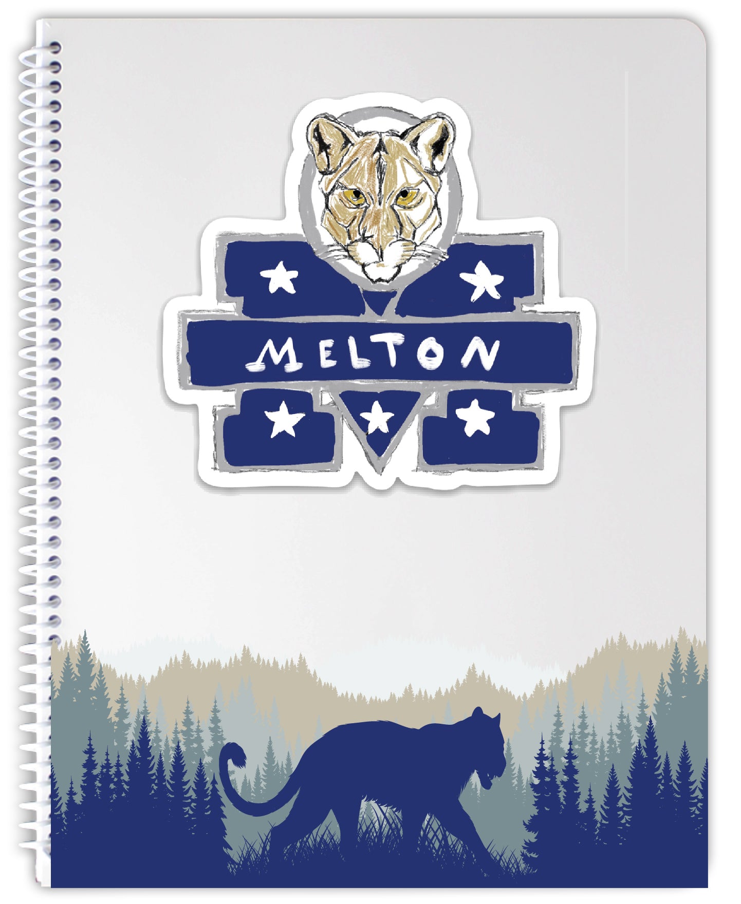 Rollan Melton Elementary Mountain Lion Spiral Notebooks
