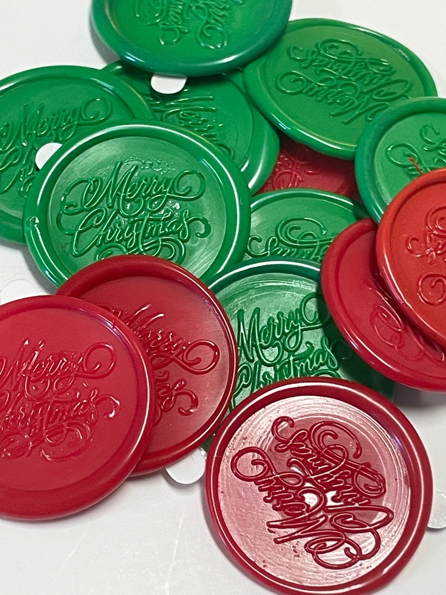 Merry Christmas Wax Seal Stickers