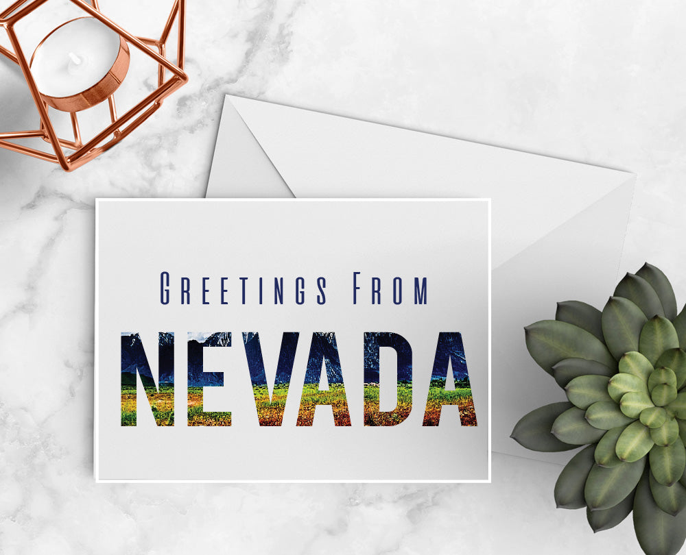 Greetings from Nevada Notecards