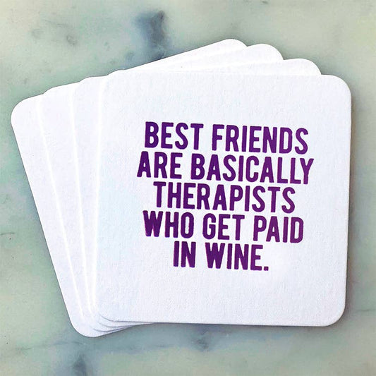 Friends are Therapists Coasters